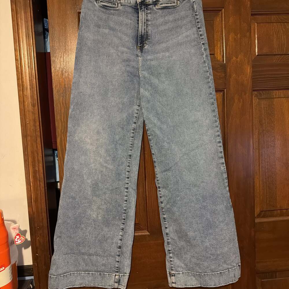 Lauren Conrad LC jeans womens 12 blue High Rise Skinny stretch lightwash NWT‎